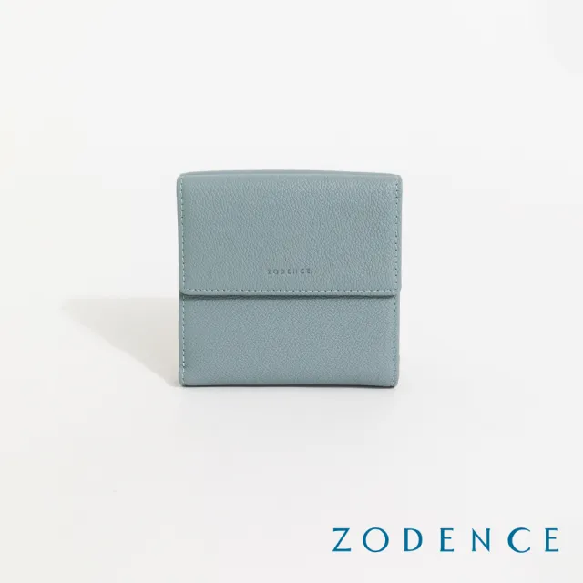 【ZODENCE 佐登司】CUFF進口真皮袖釦設計三折多卡短夾(多色任選)