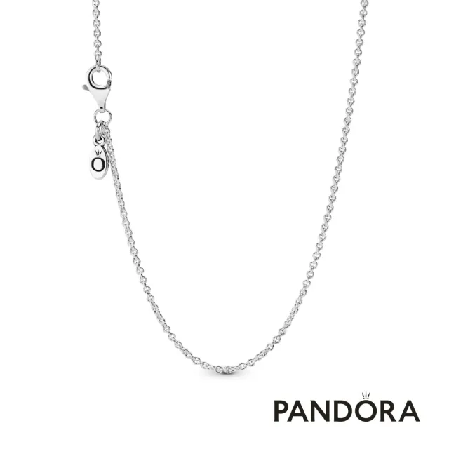 【Pandora 潘多拉】經典環扣項鏈-45公分