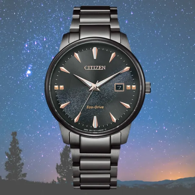 【CITIZEN 星辰】限定款 光動能 對錶 男錶 腕錶 手錶 石英錶 情人節 送禮 推薦 禮物39mm BM7595-89E