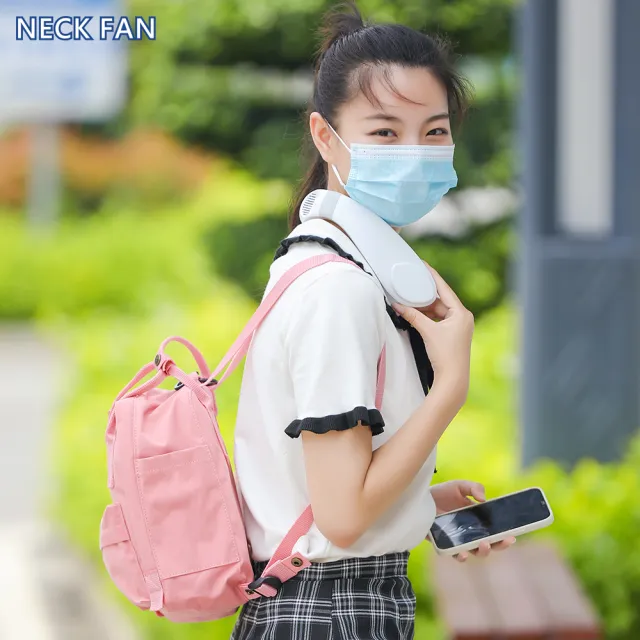 【NECK FAN】半導體製冷 掛脖風扇 LED顯示(K009/多段調節/風扇/掛頸風扇/涼感/隨身/掛頸/頸掛)