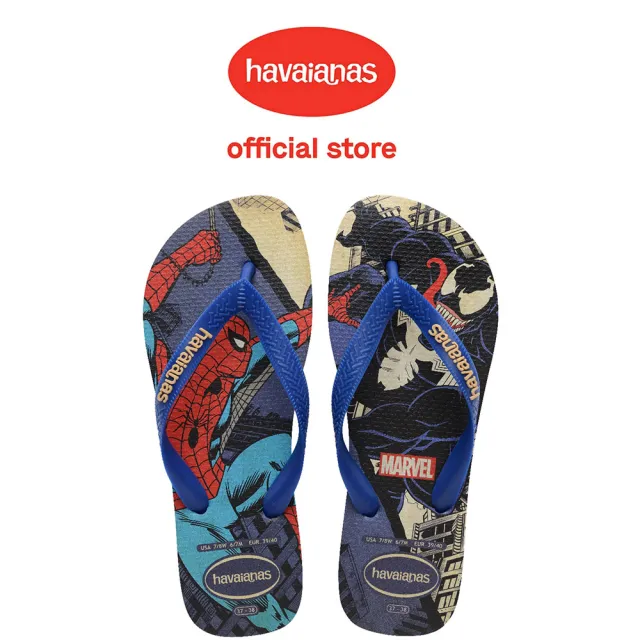 【havaianas 哈瓦仕】拖鞋 男鞋 女鞋 漫威 復仇者聯盟 蜘蛛人 Top Marvel Classics 藍 4147012-2711U