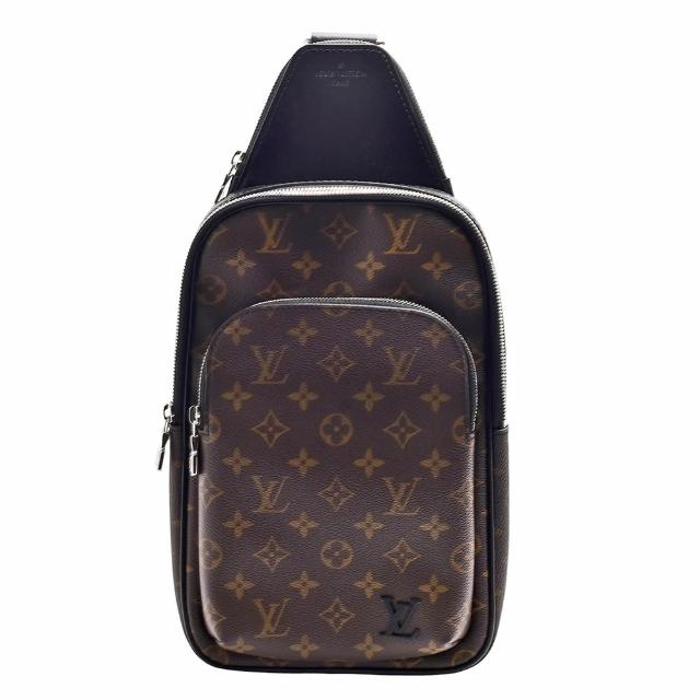 【Louis Vuitton 路易威登】M46327經典Avenue系列Monogram Macassar帆布斜背包(咖啡色)