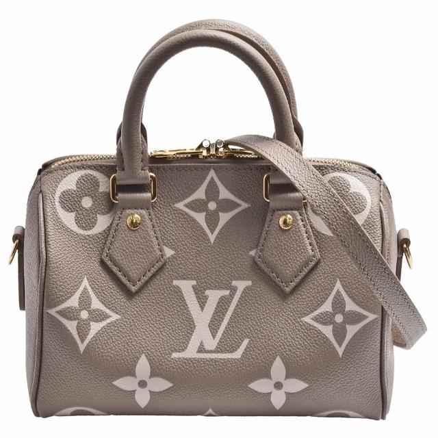 LV LOUIS VUITTON路易威登 M46575 Speedy 20 壓花牛皮手提斜背波士頓包
