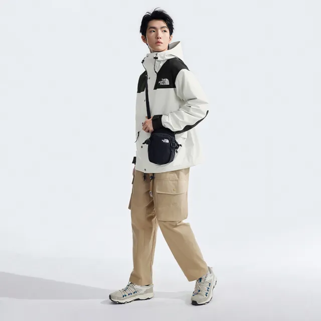 【The North Face 官方旗艦】經典ICON-北面男款米白色FUTURELIGHT防水透氣衝鋒衣｜8AKJROU