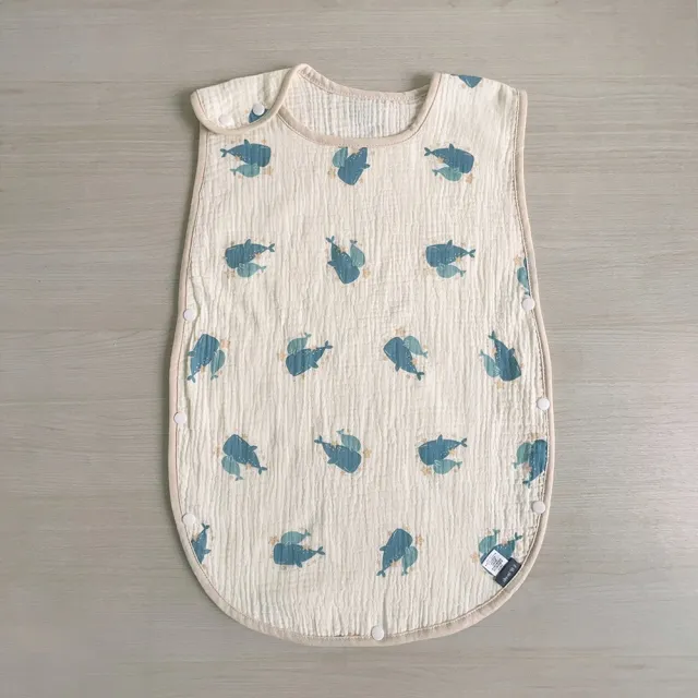 【Chu-mi 啾米】四層紗防踢睡袋(0-18M嬰兒防踢被 防踢背心 防踢被睡袋)