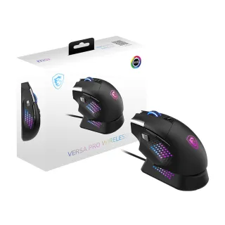 【MSI 微星】VERSA PRO W + MOUSE DOCK PRO 旗艦三模電競滑鼠
