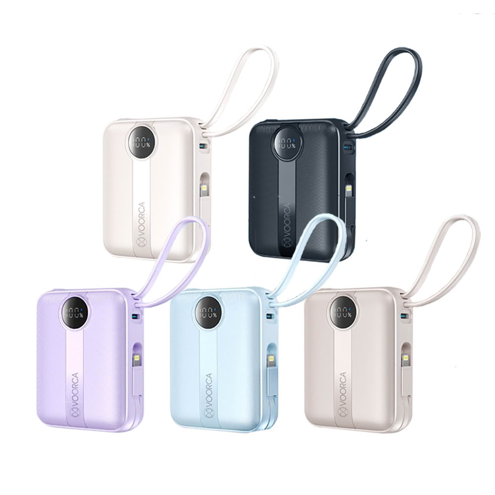 D916 10000mAh 自帶雙線迷你行動電源(行動電源/ 3合1快充/雙線行動電源)