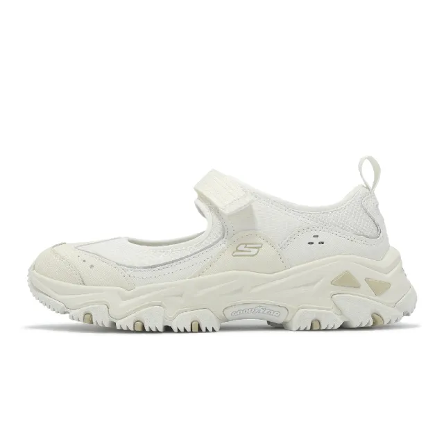 【SKECHERS】休閒鞋 D Lites Hiker-Navolato 女鞋 米 魔鬼氈 瑪莉珍鞋 山系(180211-CRW)