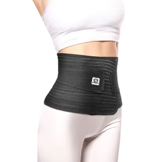 【Vital Salveo 紗比優】產後束腹帶/無支架護腰/可調式塑身帶/腰夾/彈性護腰帶(竹炭除臭-台灣製造)