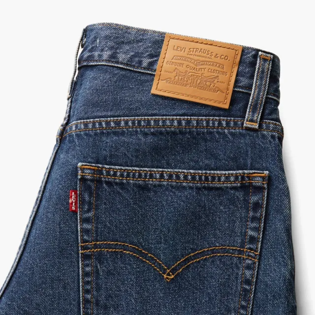 【LEVIS】Baggy Dad 中腰直筒寬鬆牛仔褲 女生牛仔褲 熱賣單品 A3494-0037