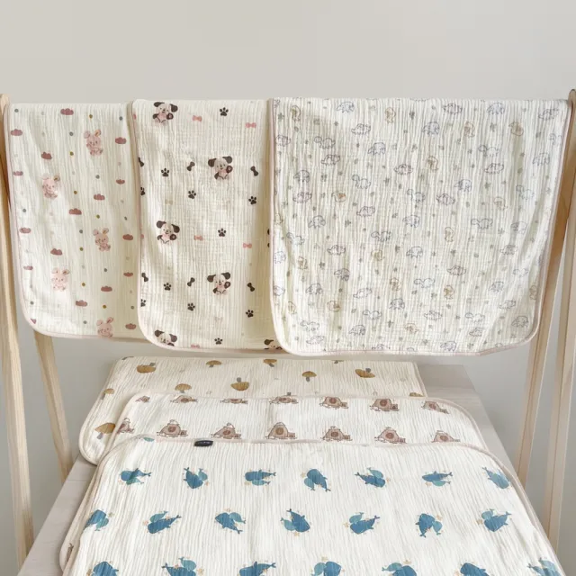 【Chu-mi 啾米】柔紗防水墊中號70x90CM(隔尿墊 防水墊 保潔墊 防水隔尿墊 戒尿布 嬰兒用品 兒童防水墊)