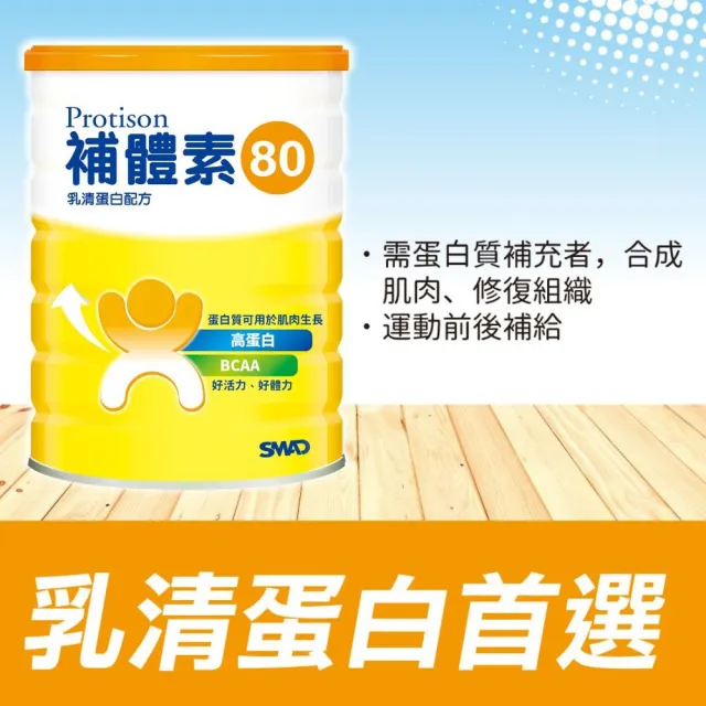 【補體素】補體素80 500公克(乳清蛋白配方)