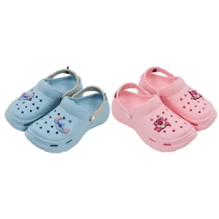 【Disney 迪士尼】史迪奇 熊抱哥 立體造型飾釦厚底洞洞鞋(輕量防水 園丁鞋 布希鞋)