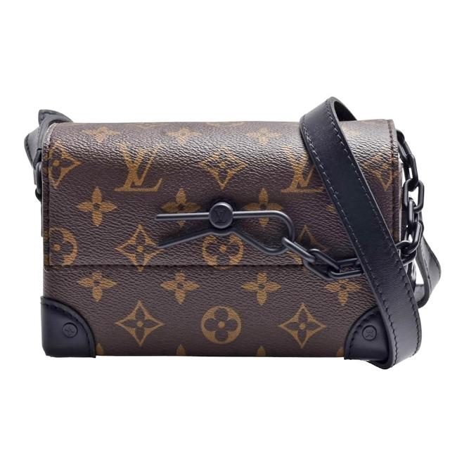 LV LOUIS VUITTON路易威登 M83613 經典 Steamer 系列 Monogram 印花帆布翻蓋斜背包