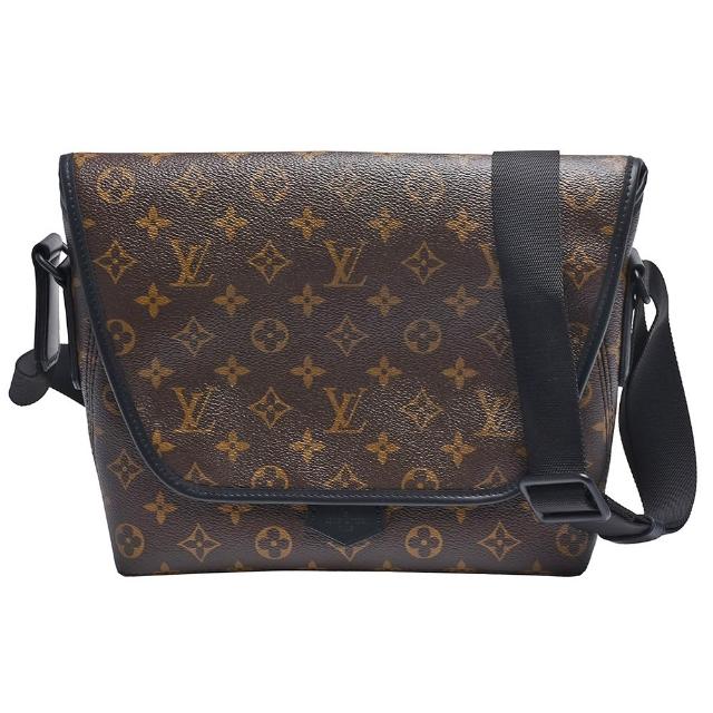 LV LOUIS VUITTON路易威登 M45557 Macassar 經典 Monogram 帆布磁釦斜背信差包
