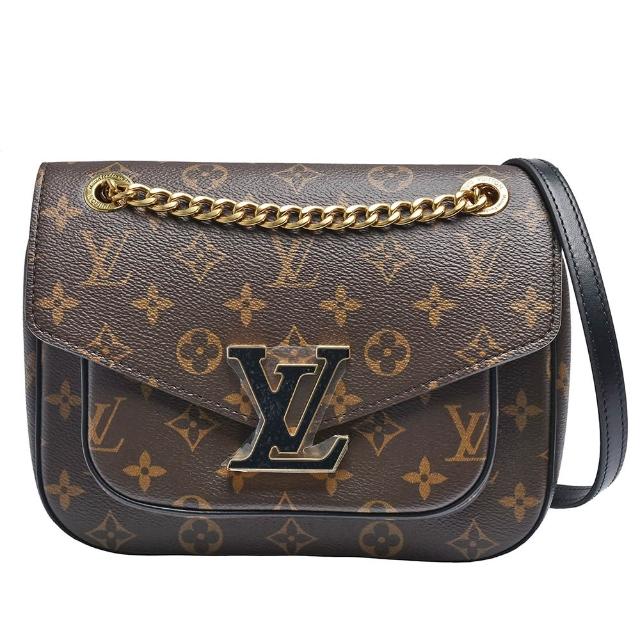 LV LOUIS VUITTON 路易威登 M45592 經典 PASSY 系列 Monogram 帆布兩用斜揹包，咖啡色系設計，採用高品質牛皮與帆布材質，內附3個內袋，適合日常使用。原廠防塵套與包裝盒，法國製造，歐洲來源，專為女性設計，輕便實用。