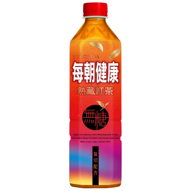 【每朝健康】無糖熟成紅茶650mlx2箱(共48入)