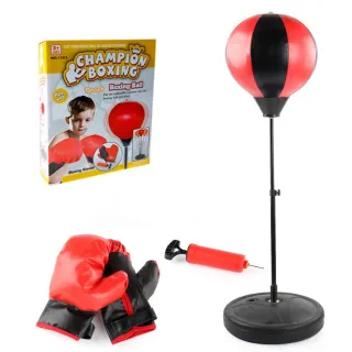 【寶盒百貨】兒童拳擊球 情緒發泄球 可升降(體能訓練神器 不倒翁立式訓練器材)