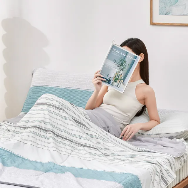 【Beauty Style】COOL PLUS極致涼親膚冰爽被-雙人180X200cm(涼感紗/涼被/夏被/薄被/涼感被) 涼被/冷氣毯