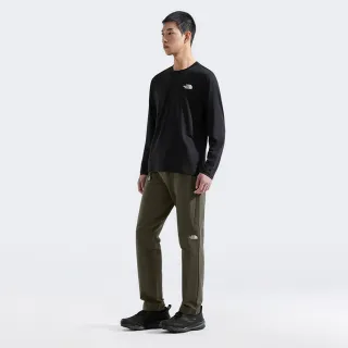 【The North Face 官方旗艦】北面男款灰褐色吸濕排汗休閒長褲｜8BA721L