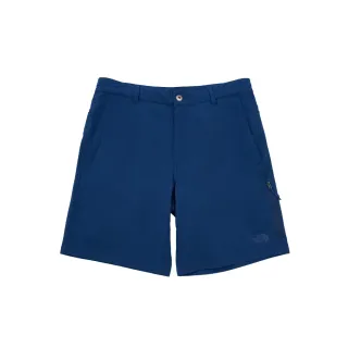 【The North Face 官方旗艦】北面男款藍色舒適透氣休閒短褲｜8EYDD1R
