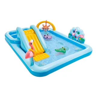 【INTEX】森林冒險大型戲水池244x198x71x深20cm 493L  適用2歲+(57161)