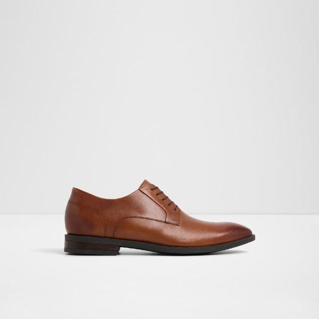 【ALDO】TEODORO-時尚簡約素面男士紳士皮鞋-男鞋(棕色)