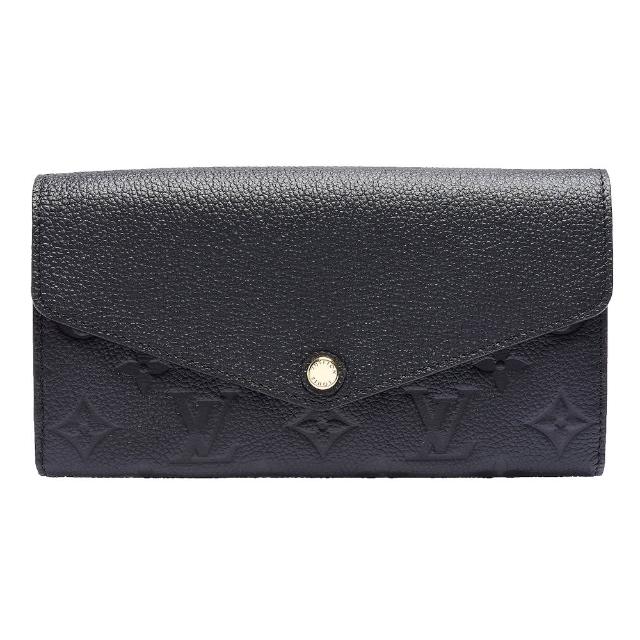 【Louis Vuitton 路易威登】Empreinte SARAH小牛皮信封式長夾(黑M61182)