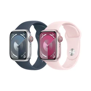 【Apple】Apple Watch S9 GPS+行動網路 41mm(鋁金屬錶殼)