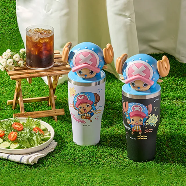 【ONE PIECE 航海王】喬巴造型保冰杯陶瓷塗層950ml-兩色可選(CP-TC11)