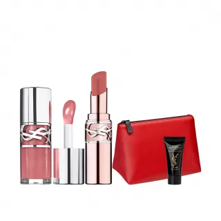【YSL】官方直營 情挑誘光嫩美唇2入組(情挑誘光嫩唇凍+情挑誘光潤唇膏/任選一款/新品上市)