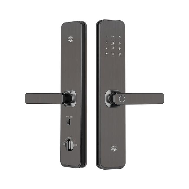 【TEW 台熱牌】H1 智能5合1把手式電子鎖/門鎖(指紋│密碼│卡片│鑰匙│APP遠端開門/含基本安裝)