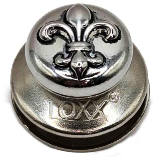 【Loxx】德製吉他貝斯安全背帶釦 銀色百合 LOXX-E-LILIE-SLV(原廠公司貨 商品保固有保障)