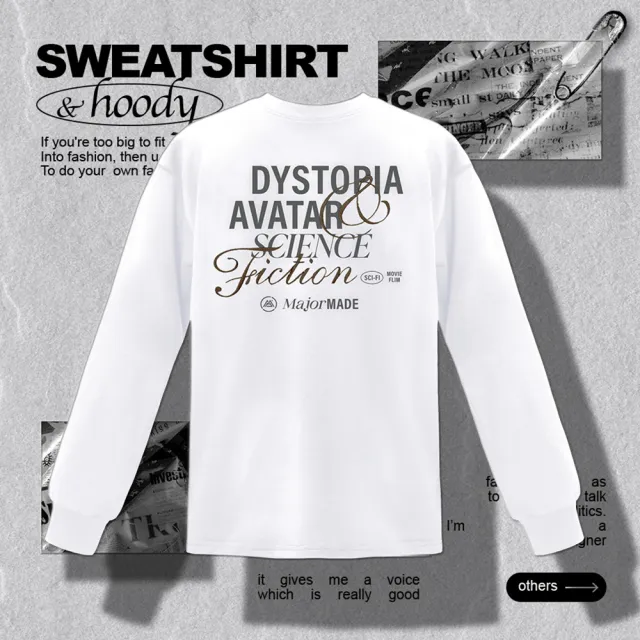 【MAJOR MADE】疊層草寫字彈力機能長T(草寫/高彈力/機能長T)