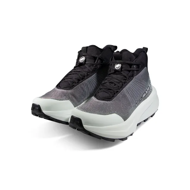 【Mammut 長毛象官方直營】Aenergy Mtn Mid GTX 防水中筒健行鞋 女款 黑/鼠尾草銀綠 #3030-05330