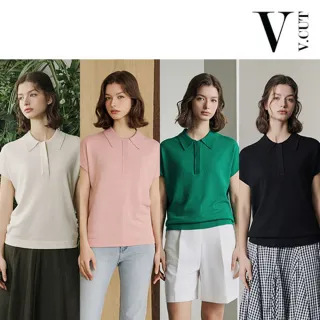 VCUT涼夏植蠶亞麻細織美身polo衫