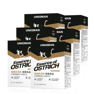 【UNIQMAN】強健鴕鳥精 膠囊 6盒(60粒/盒；強身健體/行動有力/關鍵固本/漢方精萃/靈活暢快)