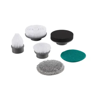 【GOOFINDS】電動清潔刷頭 GBH01-grey/ 刷地板/刷浴室/刷瓦斯爐(豪華6件刷頭組 / GH10002用)