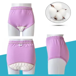 【挪威森林】買一送一 女性純棉失禁內褲200CC日本速吸護理褲-透氣薄款(輕中度尿失禁 布尿布 防漏尿褲)