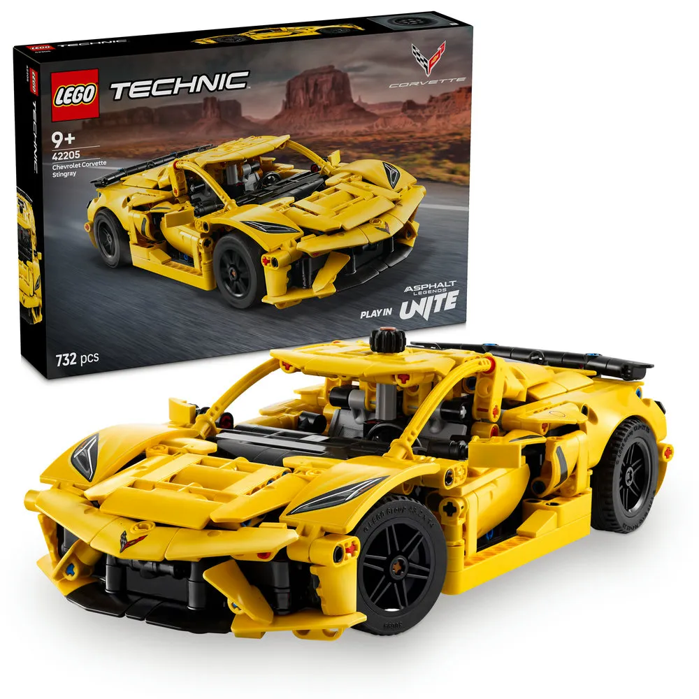 LEGO 樂高】科技系列42205 雪佛蘭科爾維特魟魚(Chevrolet Corvette