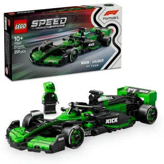 【LEGO 樂高】極速賽車系列 77247 KICK Sauber F1 Team C44 賽車(一級方程式 薩伯車隊 兒童玩具 跑車模型)