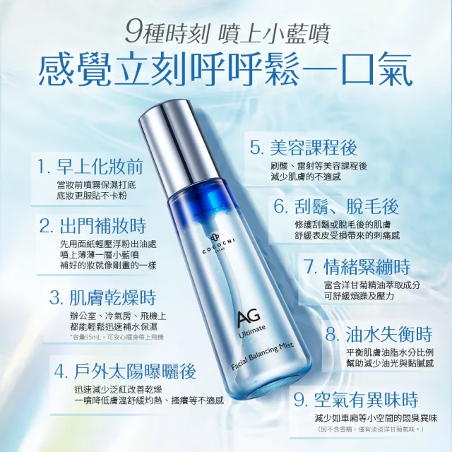 【cocochi】AG極潤導水舒緩噴霧(95ml)