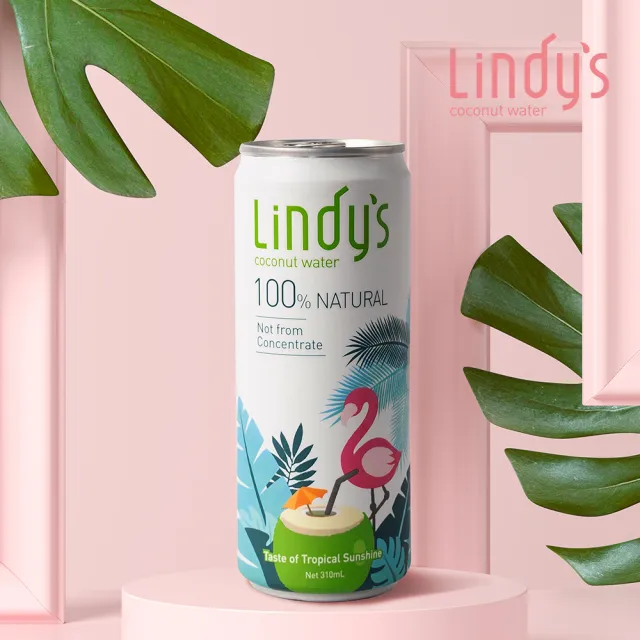 【Lindys】官方授權 100%原味椰子水310mlx24入