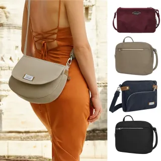 【Travelon】Tailored 3層隨身防盜斜背包 黑 / 側背包 斜背包 背帶包 防搶包 防盜包 年末送禮