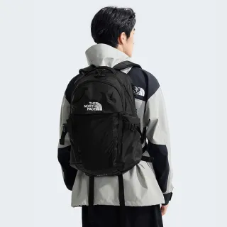 【The North Face】北面男女款黑色便捷收納休閒後背包｜52SH4HF(筆電包/登山包)