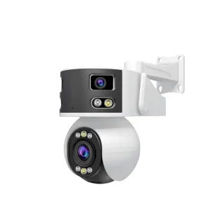 【I-Family】三鏡全景 4M 1440P 5倍變焦 星光級全彩夜視 無線網路監視器