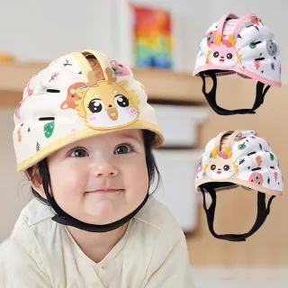 【OMRUI】嬰兒護頭學步防摔帽 寶寶學走路防撞帽 嬰兒頭部保護墊 透氣防撞安全帽 兒童安全頭盔 護頭帽