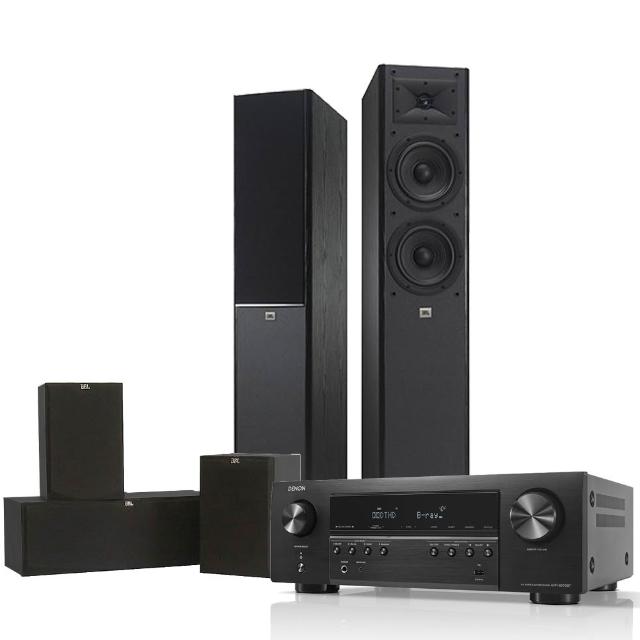 【Denon 天龍】家庭劇院組合(AVR-S570BT+JBL ARENA 180+CSR30BK)