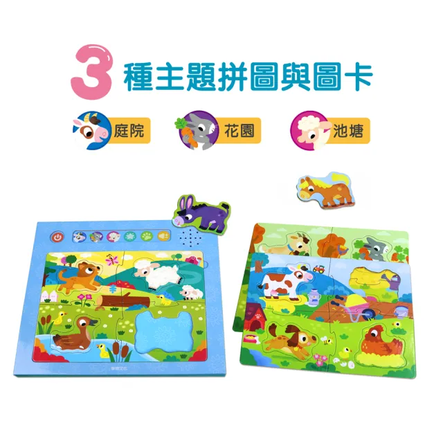 【華碩文化】趣味有聲拼圖系列：農場點點名