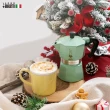 【Bialetti 比亞樂堤】經典摩卡壺MOKA-1杯份-3色任選(義式濃縮/免插電咖啡機/百年咖啡壺/原廠保固2年)